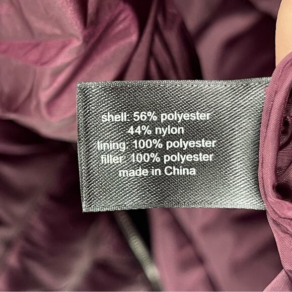 Lane Bryant Prima Puffer Lightweight Packable Winter Jacket in Wine Size 26/28 - Picture 13 of 14